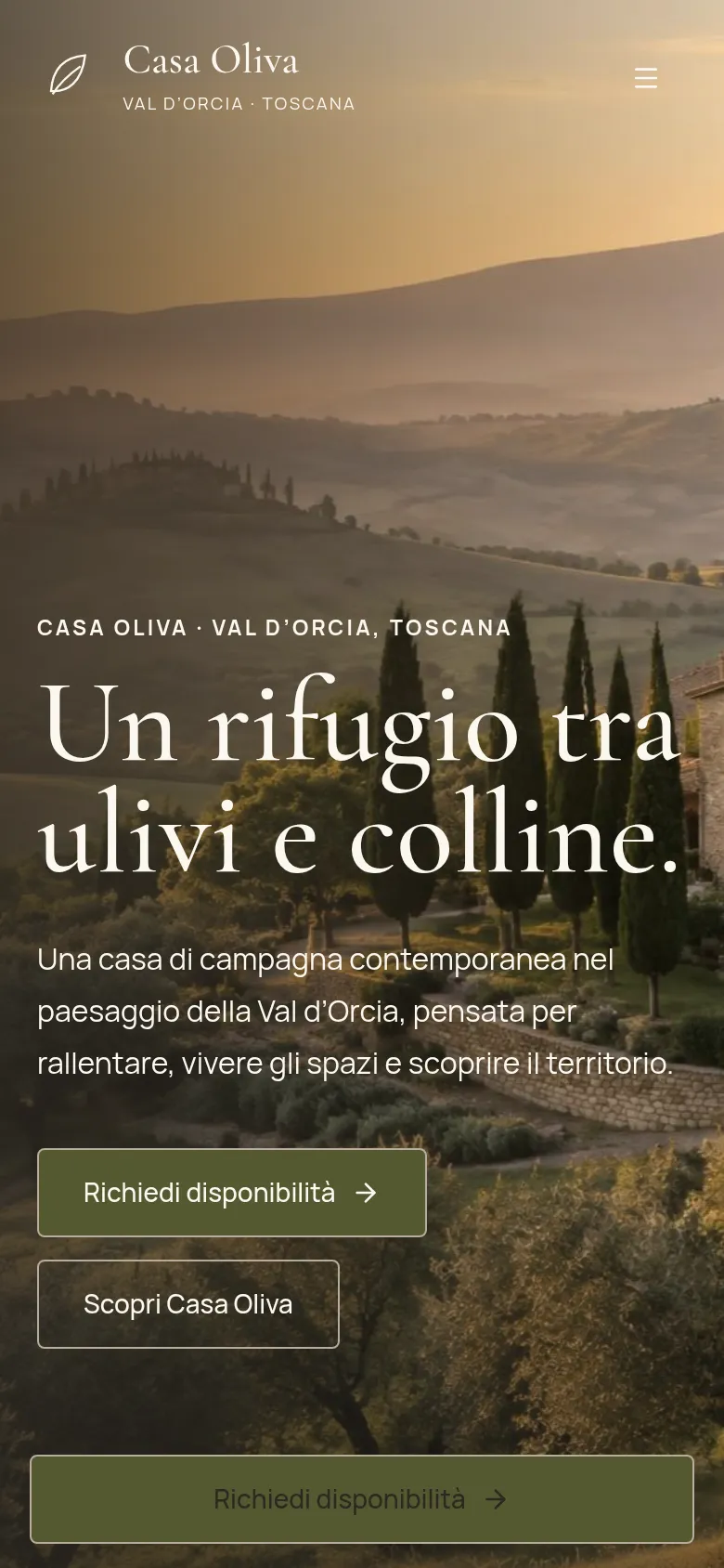 Casa Oliva — schermata smartphone